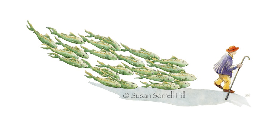 Fish Herder by Susan Sorrell Hill in Northern California
